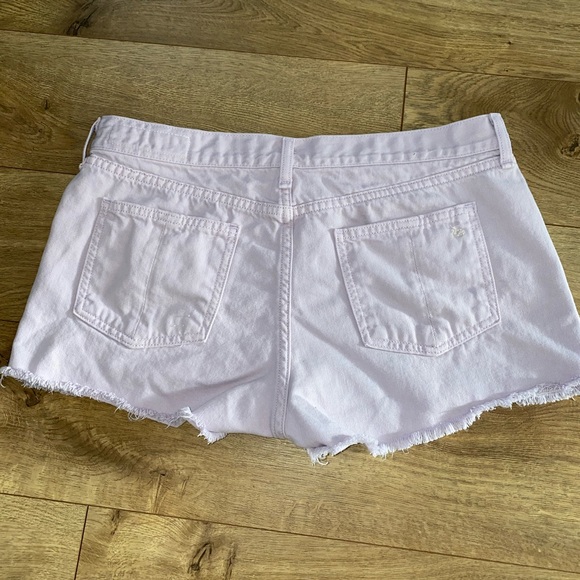 Rag & Bone Cutoff Lilac Shorts - Picture 2 of 5